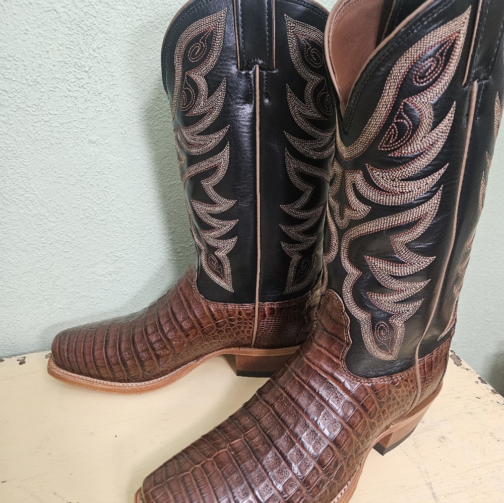 Nocona Legacy Collection Caiman Western Boots - Picture 9 of 14